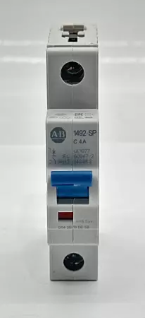 Allen-Bradley 1492-SPM1C040 SER.D 1-Pole Circuit Breaker, 277VAC 48VDC 4Amp 