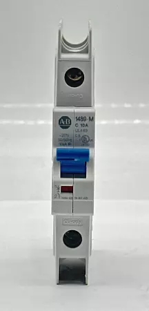 Allen-Bradley 1489-M1C100 SER.D 1-Pole Circuit Breaker, 277VAC 48VDC 10Amp 