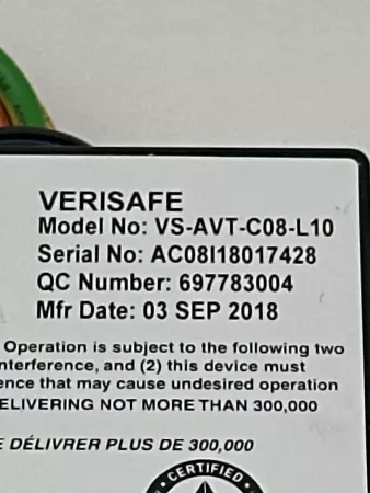 Panduit VS-AVT-C08-L10 Verisafe® Absence of Voltage Tester 