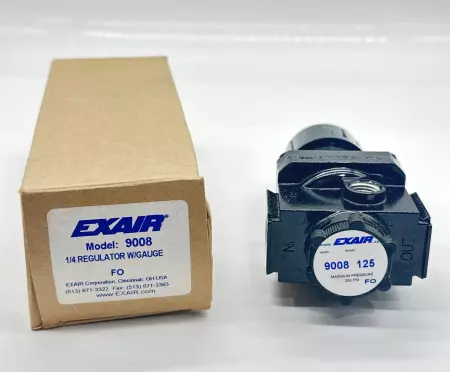 Exair MODEL 9008 Air Pressure Regulator, 1/4 NPT 
