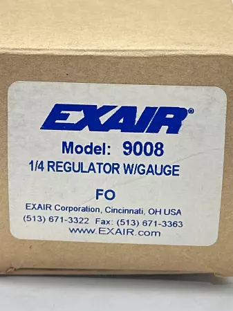 Exair MODEL 9008 Air Pressure Regulator, 1/4 NPT 