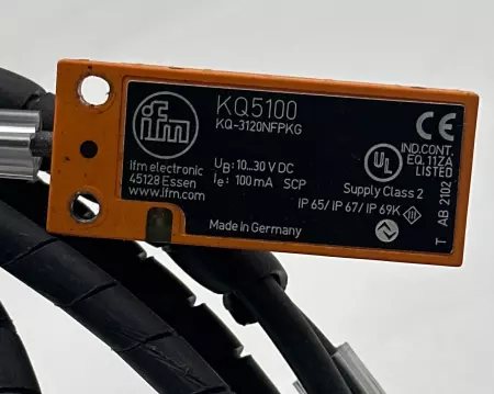 IFM Efector KQ5100 Capacitive Sensor/Harting Switch Cable Assembly 