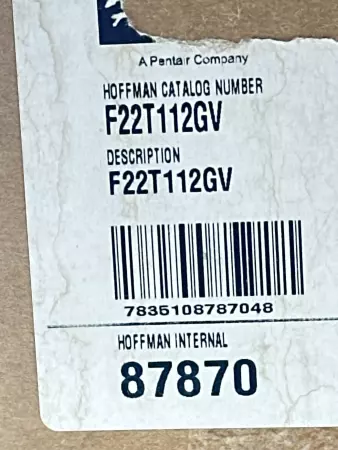 Hoffman F22T112GV Straight Section Wireway, 12