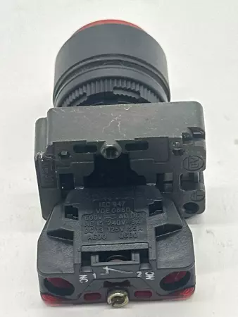 Allen-Bradley 800E-A2L Push Button Limit Switch, 600VAC/DC 3A Red 