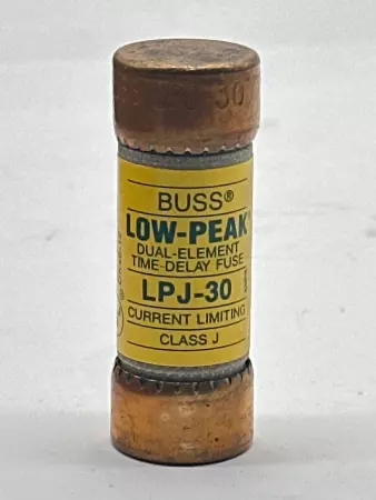 Bussmann LPJ-30 Low-Peak® Time Delay Fuse, 600VAC 300VDC 30Amp, Class J 