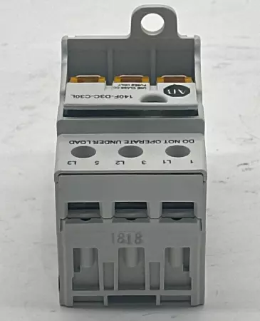Allen-Bradley 140F-D3C-C30L SER.A 3-Pole Fuse Holder 600V 30Amp, Type CC Fuses 