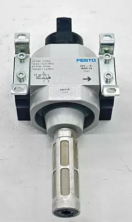 Festo HEE-…-D-MAXI-24 Air Source Safety Start Valve/Filter Assembly PN 186518 