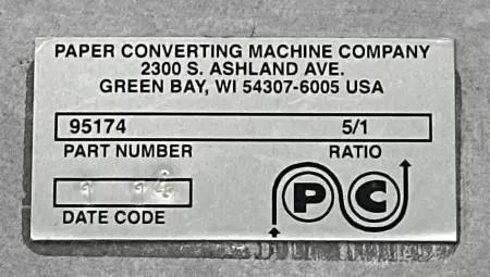 Paper Converting Machine 95174 3-Way Gear Box, Ratio 5:1 