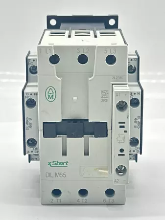Moeller DIL M65 Contactor 400V 65A W/DIL M1000-XHI Auxiliary Contact 