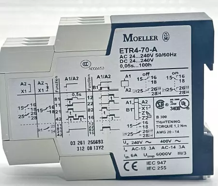 Moeller ETR4-70-A Timing Relay 