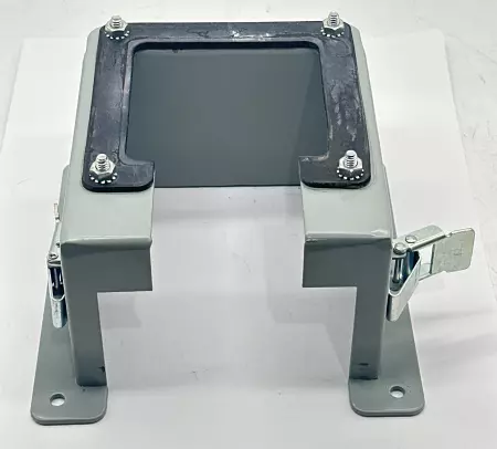Hoffman NEMA TYPE 12 Reducer Lay-in Hinged Cover 4x4 to 5x2 Gray Steel 