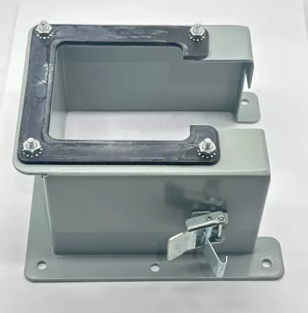 Hoffman NEMA TYPE 12 Reducer Lay-in Hinged Cover 4x4 to 5x2 Gray Steel 