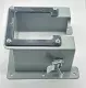 Hoffman NEMA TYPE 12 Reducer Lay-in Hinged Cover 4x4 to 5x2 Gray Steel 