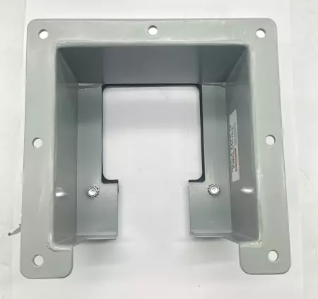 Hoffman NEMA TYPE 12 Reducer Lay-in Hinged Cover 4x4 to 5x2 Gray Steel 