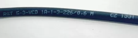 Lumberg RST 5-3-VCD 1A-1-3-226/0,6 M Solenoid Valve Connector Cable 