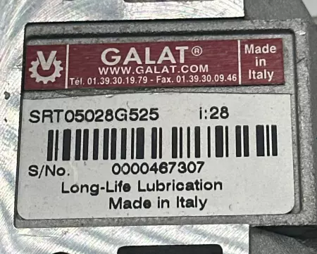 Varvel SRT05028G525 Galat® Gearbox, Ratio 28:1 