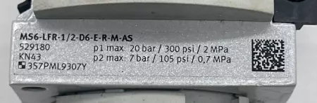 Festo 529180 Pneumatic Filter/Regulator 