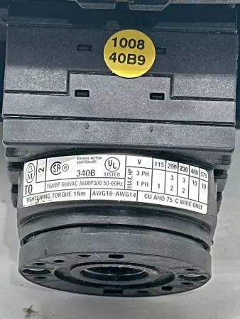 Moeller T0-3-68206GB Rotary Cam Switch 