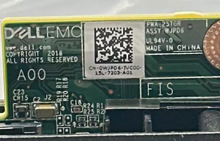 Dell EMC CN-OWJPD6-IVC00-15L-7203-A01 Front I/O Control Panel Assembly 