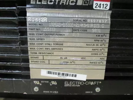 Allen-Bradley 1326AB-B530E-21-K5 AC Servo Motor, 4.3kW - IN GERMANY 