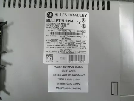Allen-Bradley 1394C-SJT22-T-RL SER.C Digital Servo Controller, 22kW -IN GERMANY 