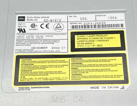 Toshiba SD-M1612 Internal IDE DVD-ROM Drive 