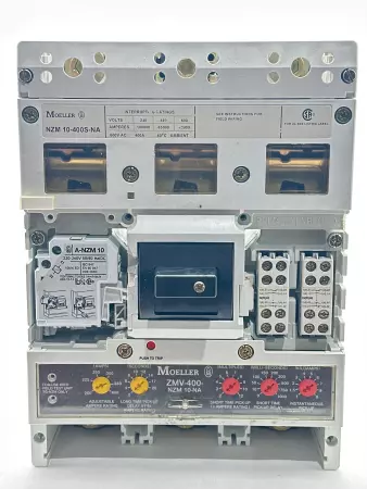 Moeller NZM 10-400S-NA Circuit Breaker, 600VAC 400A 