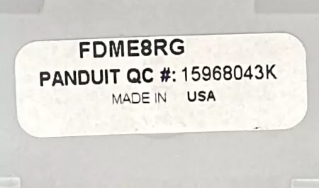 Panduit FDME8RG 8-Port Fiber Optic Enclosure 