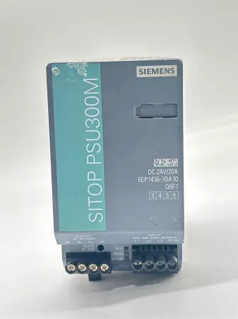 Siemens 6EP1436-3BA10 SITOP PSU300M Power Supply DC 24V 20A 