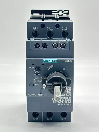 Siemens 3RV2031-4UA10 Motor Protection Circuit Breaker, 600VAC 12-40A 