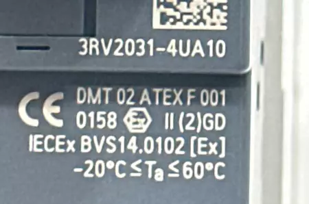 Siemens 3RV2031-4UA10 Motor Protection Circuit Breaker, 600VAC 12-40A 