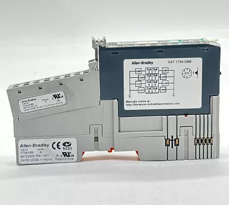 Allen-Bradley 1734-OB8 Input Module W/1734-MB Mount., 1734-RTBS Terminal Block 