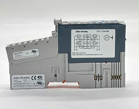 Allen-Bradley 1734-IB8 Input Module W/1734-MB Mount., 1734-RTBS Terminal Block 