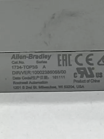 Allen-Bradley 1734-OB8S SER.B I/O Module W/1734-TOP3S Terminal Base 