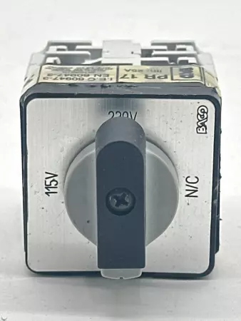 Baco PR 17 Rotary Disconnect Switch, 115-220V 25A 
