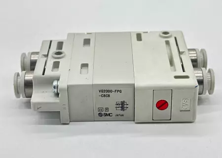 SMC VQ2000-FPG-C8C8 Double Check Block for Solenoid Valves 