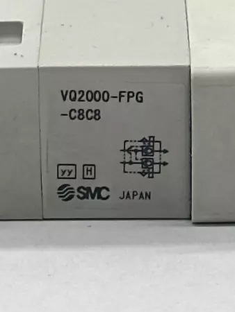 SMC VQ2000-FPG-C8C8 Double Check Block for Solenoid Valves 