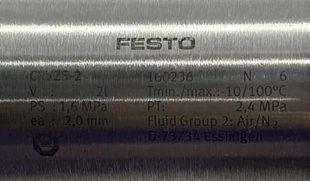 Festo 160236 Air Reservoir, 2L 