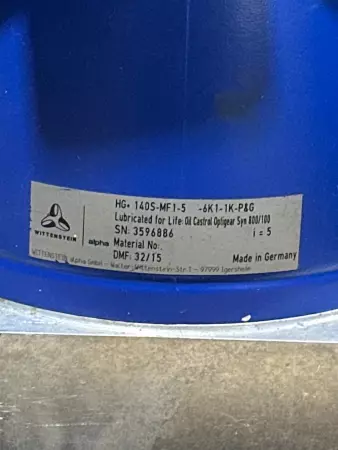 Alpha Wittenstein HG+140S-MF1-5-6K1-1K Right Angle Gear Reducer, Ratio: 5:1 