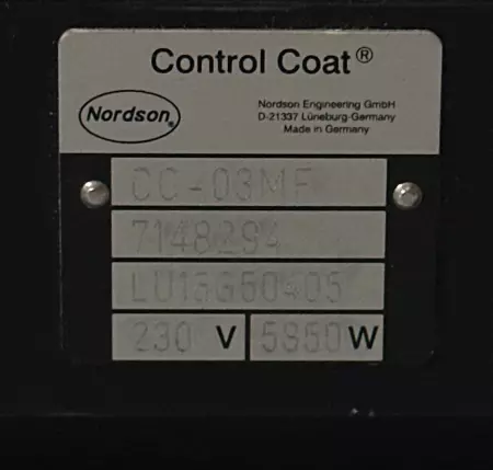 Nordson 7148294 Hot Melt Glue Control Coat CC-03MF Applicator 