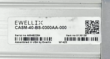 Ewellix CASM-40-BS-0300AA-000 Electric Linear Actuator, Bore 40mm Stroke 300mm 