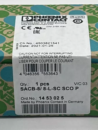 Phoenix Contact SACB-8/8-L-SC SCO P 8-Slots Sensor/Actuator Connection Box 