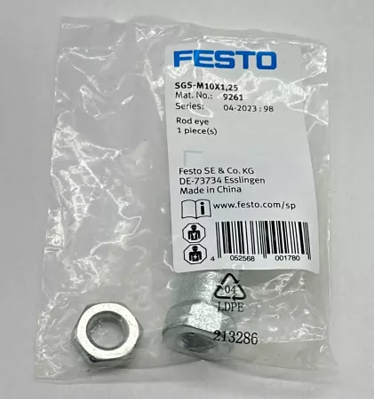 Festo SGS-M10X1,25 Pneumatic Cylinder Rod Eye, Size 10X1.25 