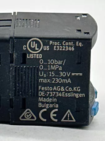 Festo 8003300 Pressure Sensor, SPAN-P10R-G18F-PNLK 