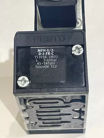 Festo MFH-5/2-D-1-FR-C Solenoid Valve MSFG-24/42-50/60-DS-OD Coil 24VDC 