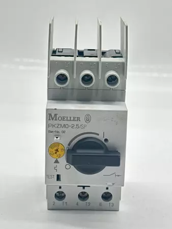 Moeller PKZM0-2,5/SP 3-Pole Motor Breaker, 690V 1.6-2.5A Range 