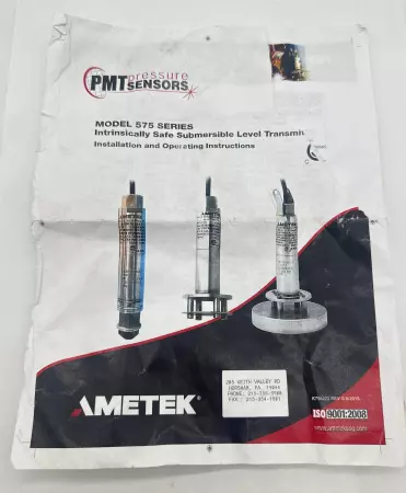 Ametek MODEL 575 SERIES Submersible Level Transmitter 