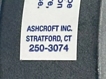 Ashcroft 250-3074 Pressure Gauge, 0 to -30 inH₂O 