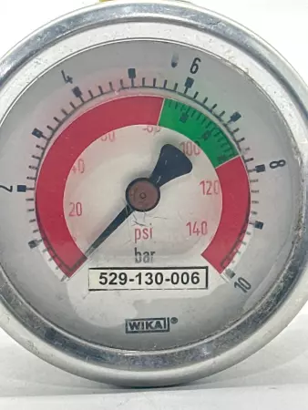 Wika 529-130-006 Pressure Gauge 0-10 Bar 
