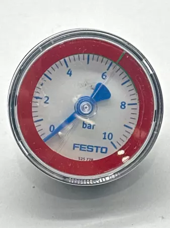 Festo 525728 Manometer/Pressure Gauge, 0-10 Bar 